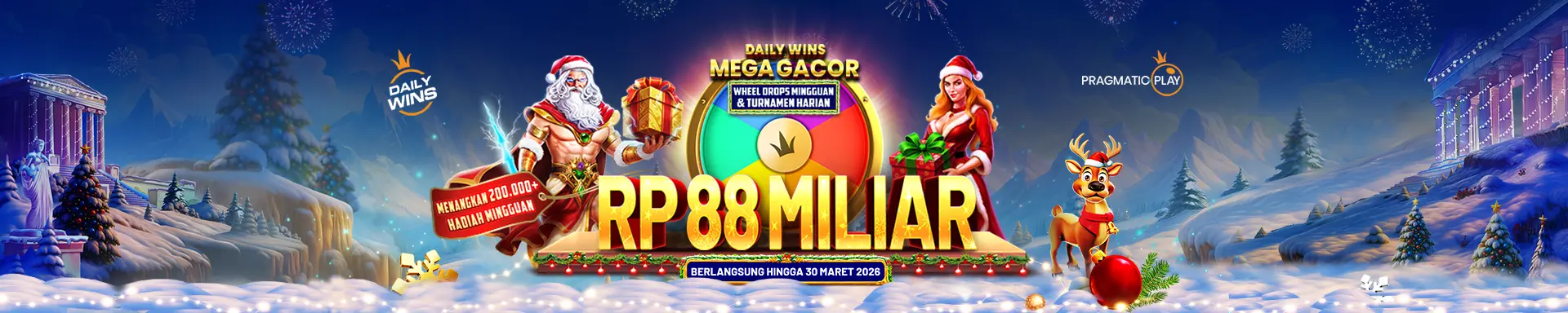 Daily Wins Mega Gacor dengan Wheel Drops Mingguan